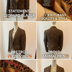 Women's Leopard Blazer - Bold Animal Print